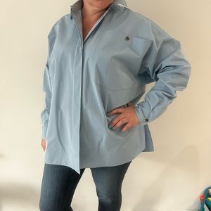 Lafayette 148 woman’s oversized shirt size small